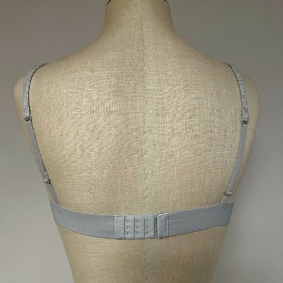 Stretch Cotton Rib Plunge Bralette - Picture 8 of 12